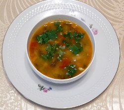 Суп из маша с кабачком
